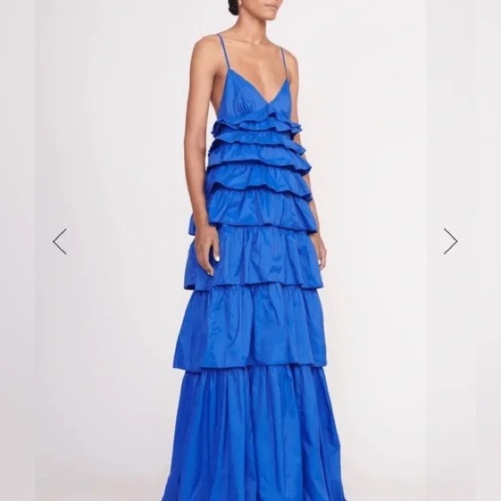 Staud Rylie tiered ruffle dress